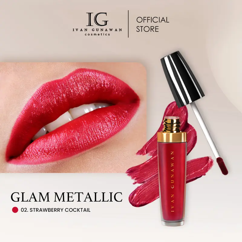 Ivan Gunawan Cosmetics Glam Metallic Lip Cream Matte Finish Membuatmu Tampil Classy & Standout 1