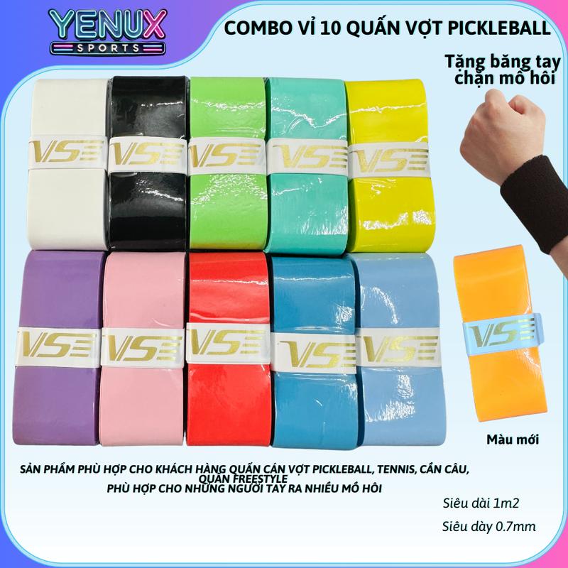 Quấn Cán Vợt Cầu Lông, Quấn Cán Vợt Pickleball [LOẠI TỐT], Quấn Cán Tennis, Cần Câu Càng Dùng Càng Bám Tay Vợt Cầu Lông Nam
