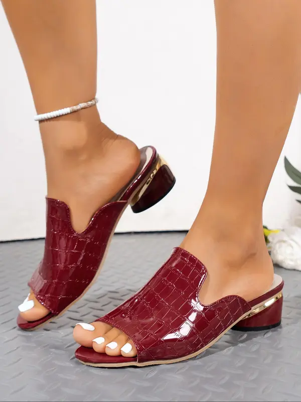 Women's Fashionable Plain Color Slide Sandals, Casual Comfortable Sandals for Daily Wear, Lightweight Breathable Shoes for Women, Summer Footwear 6