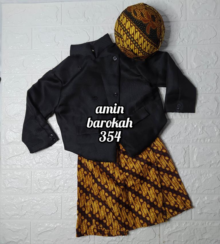 Product Introduction of COD!!! Setelan Beskap Anak + Celana Batik / Jarik Instan Coklat + Blangkon Solo (Ukuran Bayi 0 Tahun Sampai SD) #PAKAIAN ADAT JAWA# #TEDAK SITEN# #BISA BAYAR DI TEMPAT# 2