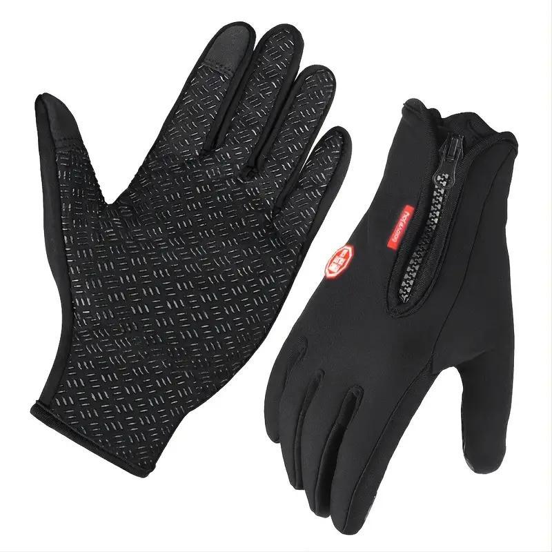 Touch Screen Gloves, 3 Pairs Warm Waterproof Full-finger Cold Weather Touch Screen Sensitive Gloves, Windproof Warm Gloves for Outdoor Winter Activities 6