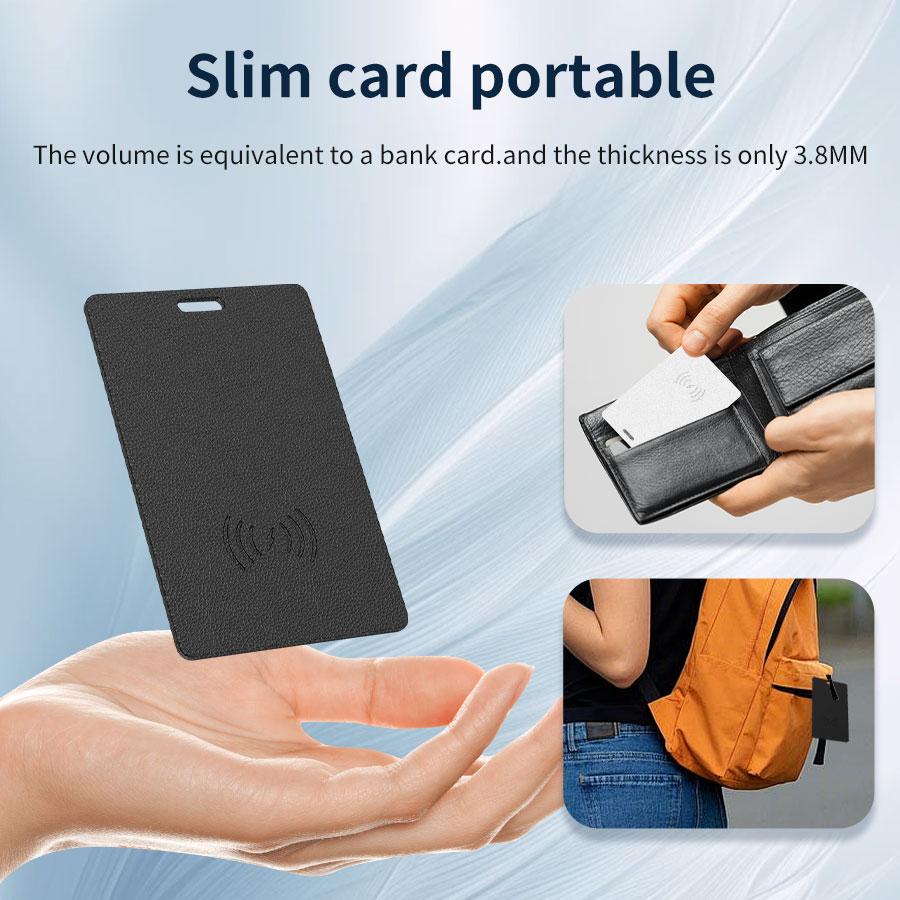 Rechargeable GPS Tracker for iPhone IOS Smart Tag Find My App MFi Bluetooth Anti-loss Card Global Positioner Locator Wallet Key - Image 5