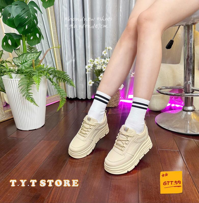 T.Y.T Store Giày nữ độn đế 7cm (Đế cao 4,5cm+lót độn 2,5cm) hottrend-GTT.55 giày thể thao