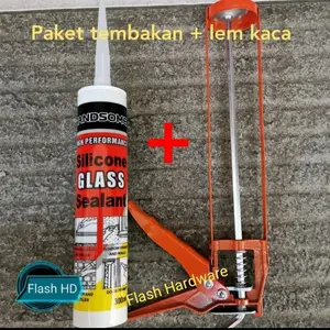Tembakan lem model tulang + lem kaca sealent botol handsome