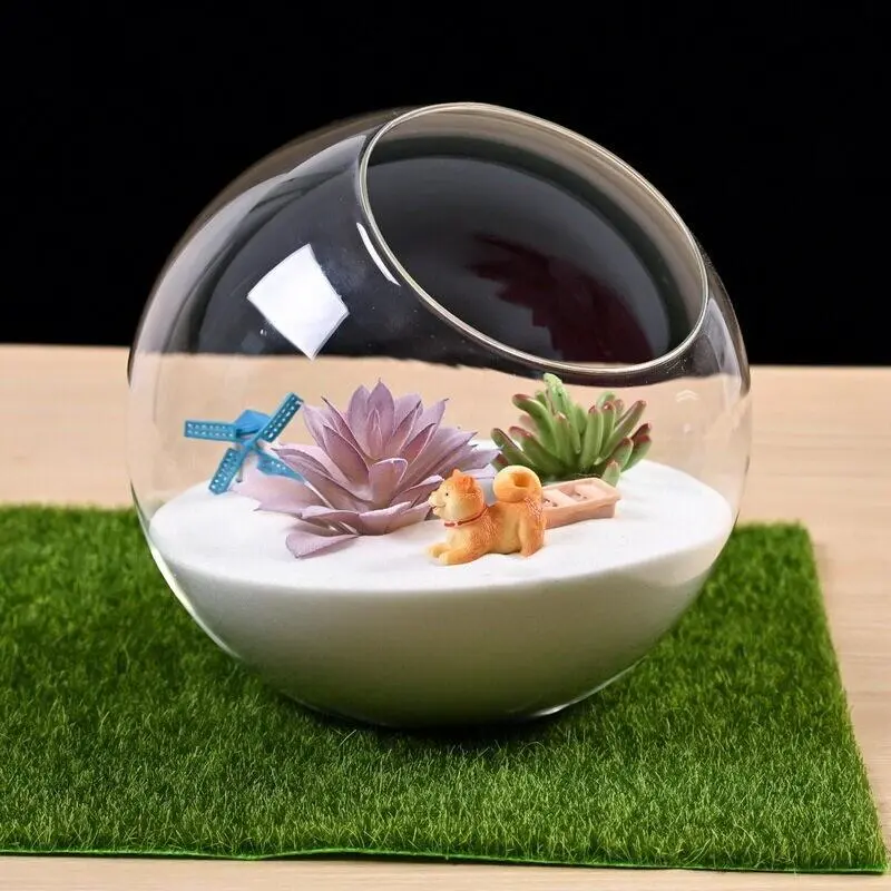 Dudu Hydroponic Vases Transparent Fish Tank Succulent Terrarium Container wer Pots Home Wedding Decor Miniture Display Glass Vase Ornaments