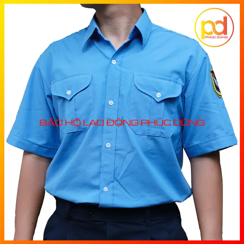 [SIZE 90-100KG] Áo đồng phục bảo vệ nam xanh biển ngắn tay BIG SIZE cho người trên 100kg chuyên nghiệp giá rẻ Chưa có đánh giá 0 đã bán 2