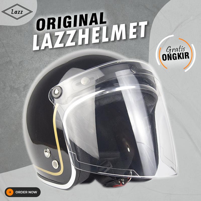 helm lazz evo classic pria wanita original 0
