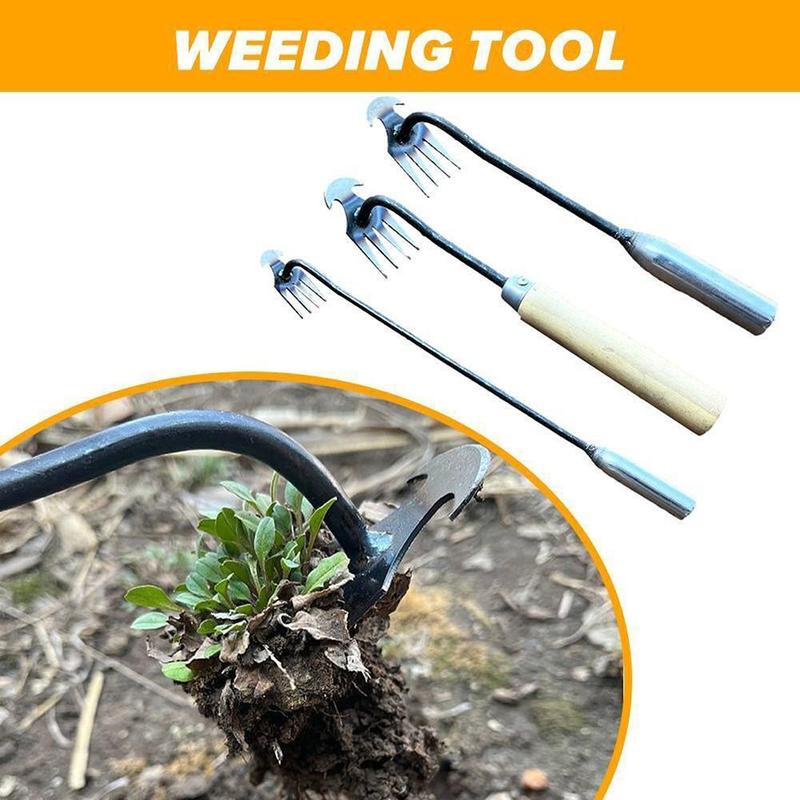 Product Introduction of New Uprooting 4 Teeth Weeders Weed Remover Forged Weed Puller Weeding Tool Weeding Artifact 14