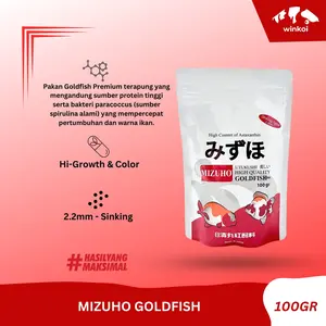 Mizuho Goldfish Gold Fish Pakan Ikan Koki High Growth 100GR SINKING - WINKOI TANGERANG