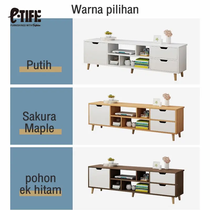 Etife Meja TV /Rak TV / Meja TV Minimalis Modern Nordic / Lemari TV 6