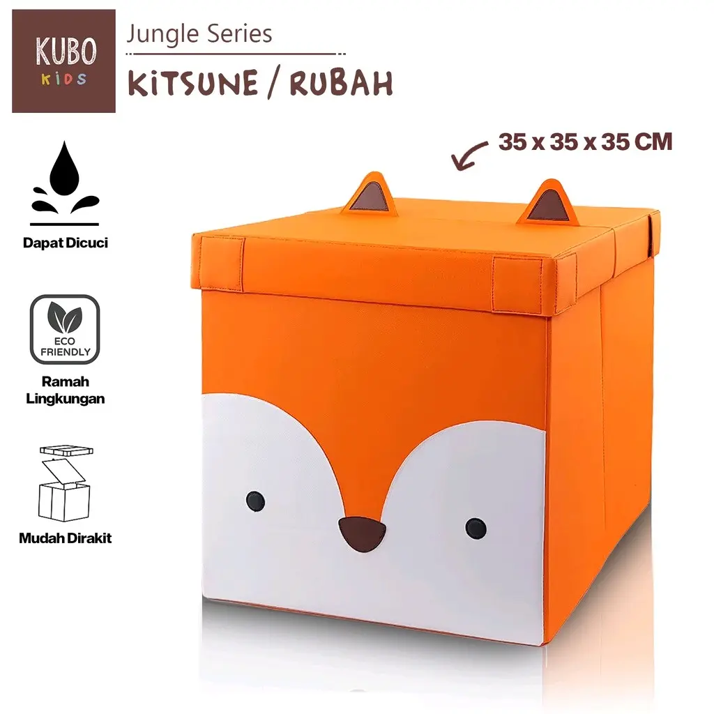 Kotak Penyimpanan KUBO KIDS 35X Anak Plastik Kulit