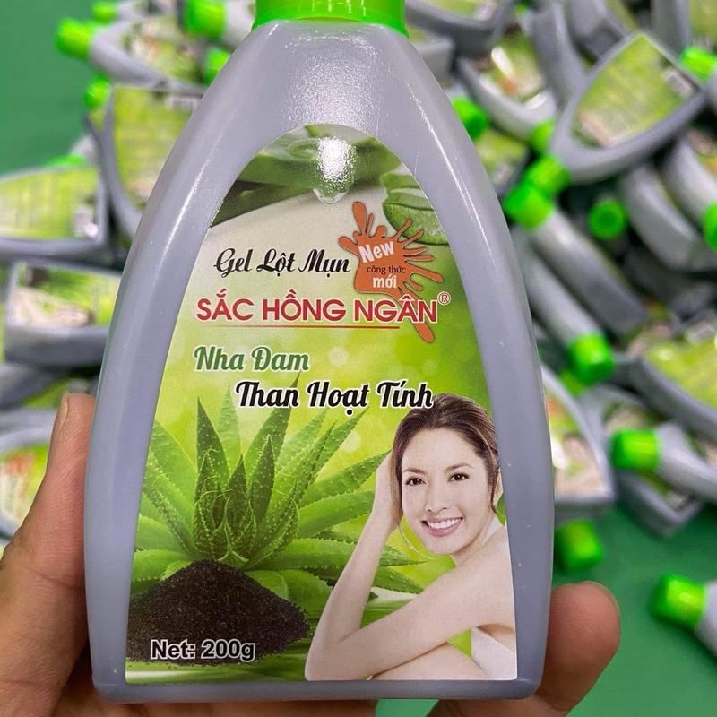  Combo 6 chai 150ml.  Gel lột mụn Sắc Hồng Ngân 200ml Than Hoạt Tính  