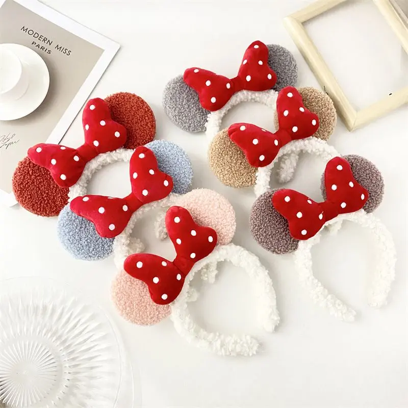 BD055 BANDO BULU MOTIF PITA  MINNIE MOUSE LUCU BANDO FASHION LUCU 0