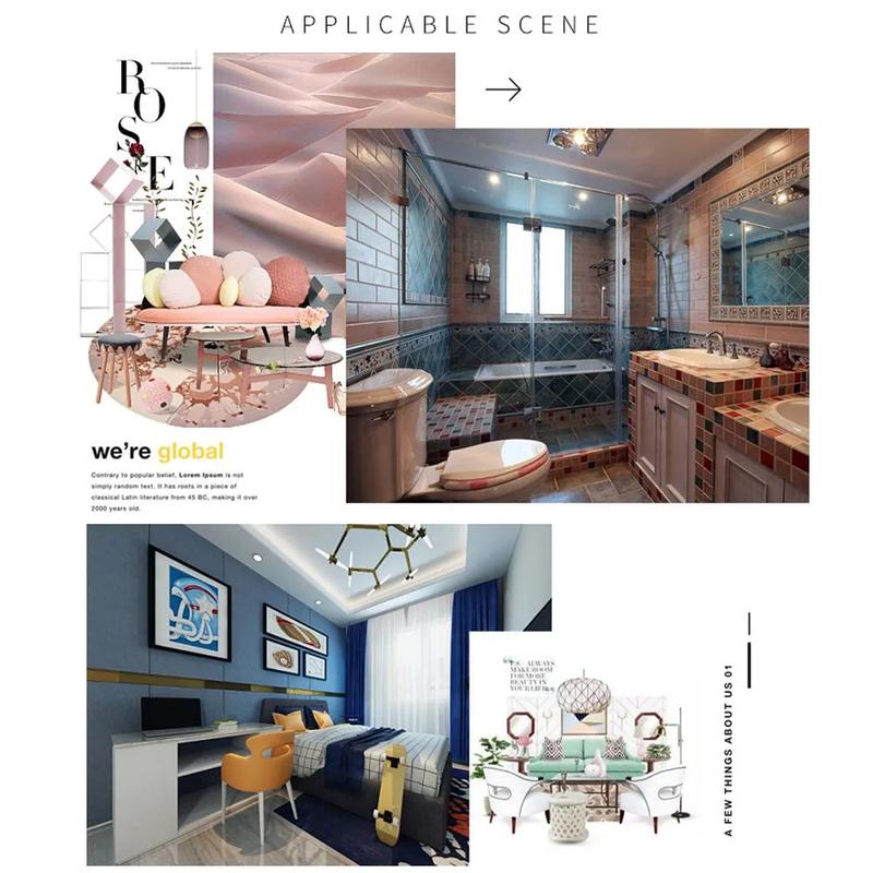 Product Introduction of Home Decor Waterproof Self-adhesive Vinyl Decals Waist Line Wallpaper Baseboard Wood Wall Border Stickers 26