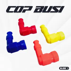 Cop Busi AGRAS Original Tutup Kepala Cangklong Busi Universal Warna Merah Biru Orange Kuning