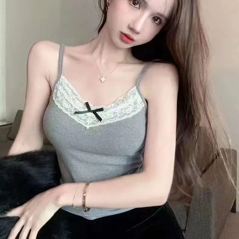 (COMBO 3 Áo) Áo Bra 2 dây đính nơ xinh xắn.