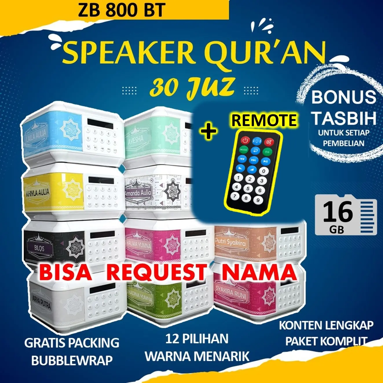 Speaker Alquran 16 GB 30 Juz/ Murotal Al quran