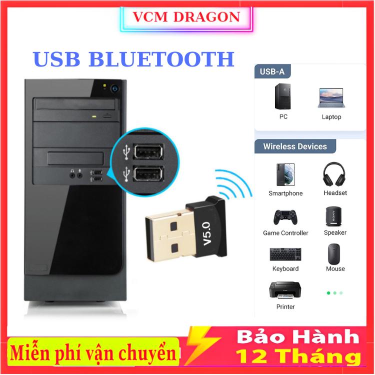 USB Bluetooth Dongle 5.0 giúp máy tính bàn, máy tính cây, Laptop thu phát sóng…