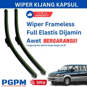 Wiper Frameless Kijang Kapsul Full Karet Dijamin PnP Tinggal Pasang Berkualitas