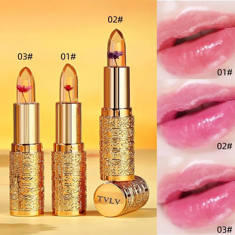 Long Lasting Color Changing Lipstick, 1 Box Moisturizing Lipstick, Glossy Lip Glaze Stick, Plumping Lip Oil Lip Stick for Girls & Women, Lip Stain, Cosmetic 4