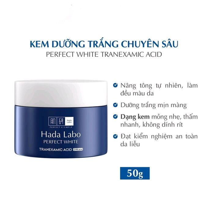 Kem Dưỡng Trắng Sáng Da Và Giảm Thâm Sạm Hada Labo Perfect White Cream 50g