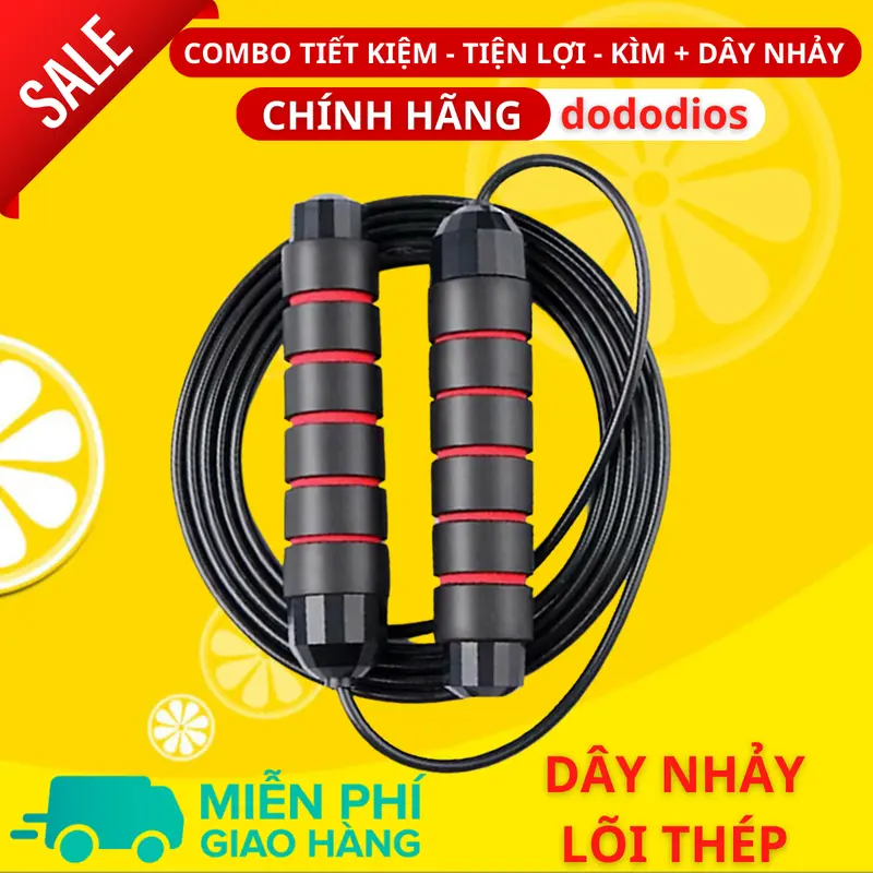 Combo Kìm Bóp Tay Dây Nhảy Lõi Thép - Kìm 60kg Và 120kg - Màn Hình Điện Tử Đếm Số - Hãng Dododios 6