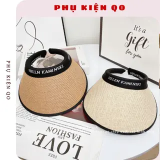 Nón chóp nữ, nón cói nửa đầu Hot Trend chống nắng vành rộng chống tia UV MCH34 OAHU STORE 0