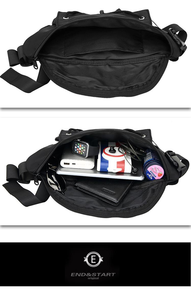 Product Introduction of 2025 New Trendy Crossbody Bag for Men Summer Ins Japanese Style Small Backpack Student Sports Waist Bag Unisex Casual Shoulder Chest Bag 16