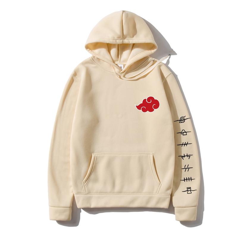 Product Introduction of Naruto Akatsuki Cloud Symbols Print Men Hoodies Sweatshirt Streetwear Hoodie Men Women Oversized Sweatshirt Baju Perkep 9