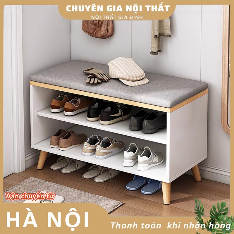 Tủ giày thông minh, ghế ngồi thay giày tiện lợi hai trong một đa chức năng, thiết kế phong cách hiện đại