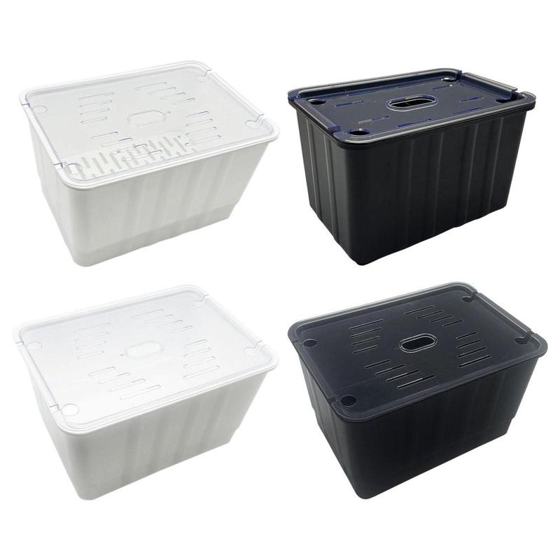 Turtle Habitat, Turtle Breeding Tank, Ventilation Feeding Hatching Container, Turtle Aquarium for Hatchling Chameleon 2