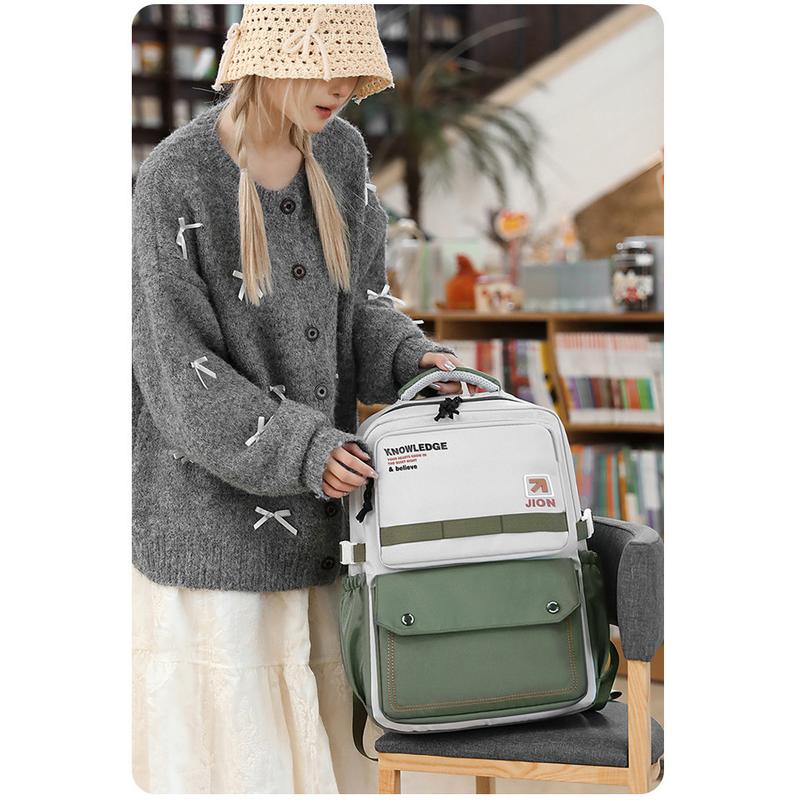 Balo nam nữ đi học thời trang ulzzang vải chống nước nhiều ngăn đựng laptop đi làm du lịch 3317 6