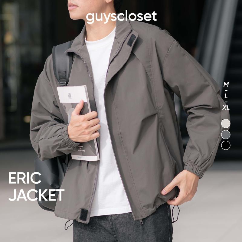 Áo Khoác Gió GUY's Closet Eric Jacket - From Rộng, Basic, Đơn Giản, Trẻ trung, Năng động, Hàn Quốc