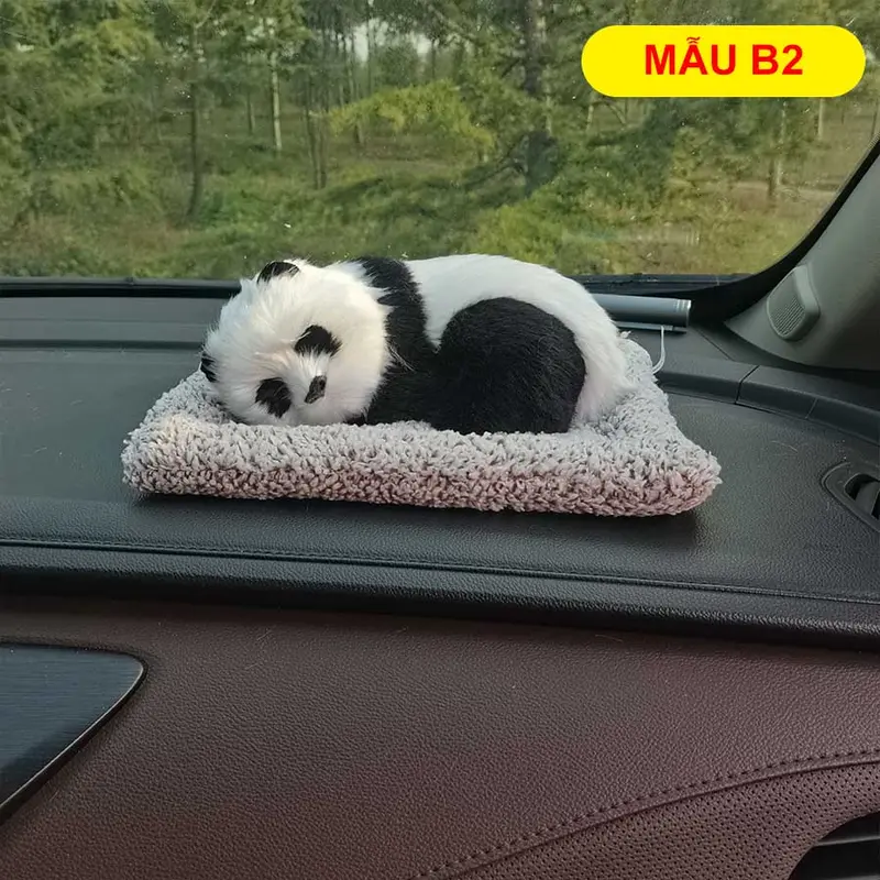 Thú bông than hoạt tính trang trí - Khử mùi xe hơi hiệu quả, Chó mèo, Gấu trúc 2