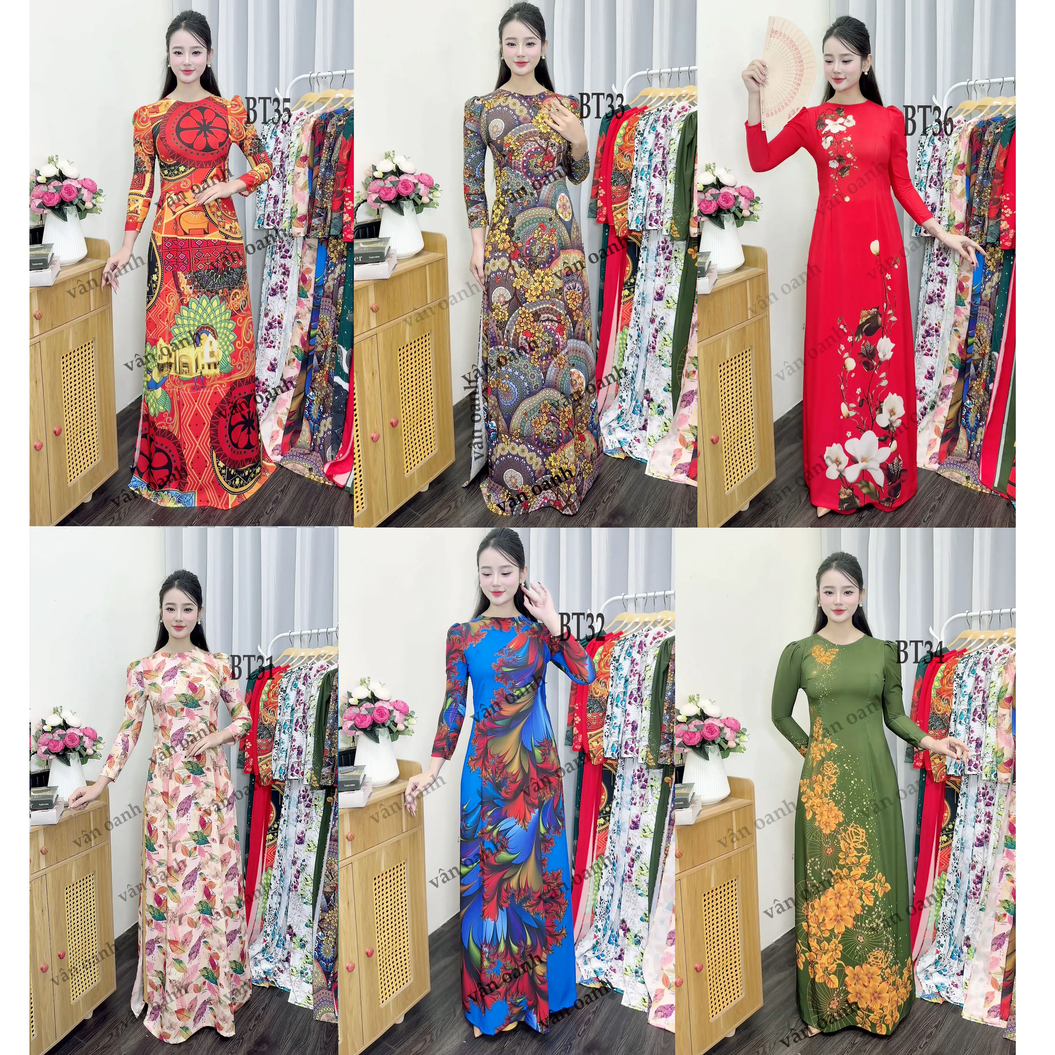 Áo Dài In Sắc Nét Tinh Sảo Mới - Thời Trang Truyền Thống Việt Nam