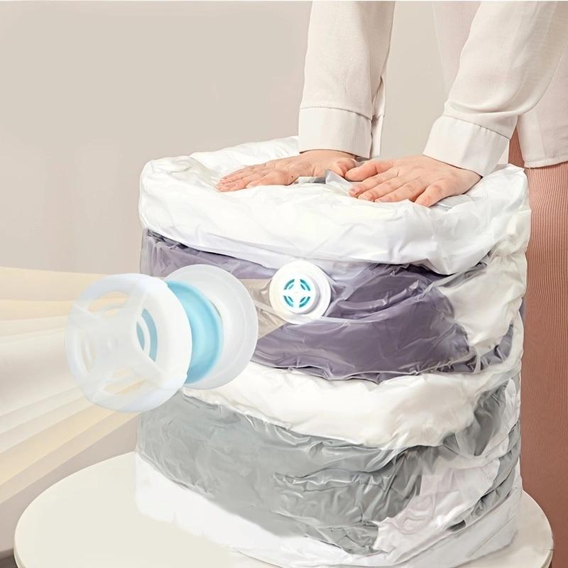 Product Introduction of Compressing Storage Bag, 1 Count Vacuum Storage Bag for Clothes, Vacuum Seal Bag for Bedding 2