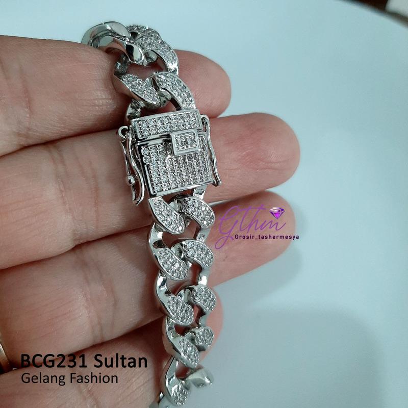 Gelang Tangan Wanita BCG231 Sultan Mewah Warna Gold Silver Model Tas Cocok Untuk Pesta Kondangan Bracelet Perhiasan 9