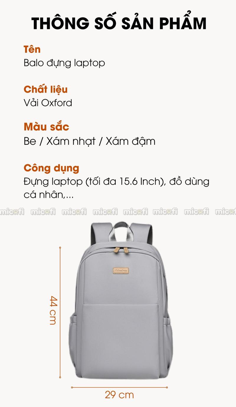 Product Introduction of Cặp Sách, Balo Đựng Laptop 15.6 Inch Chống Sốc, Cặp Chống Nước Đựng Laptop, Balo Nhiều Ngăn Đi Du Lịch, Đi Học 7
