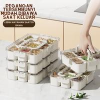 Gambar Tempat Penyimpanan Rempah-rempah atau bumbu dapur kulkas serbaguna - CJ36 (9 SEKAT ) dari YYDS Mall Kab. Tangerang 3 Tokopedia