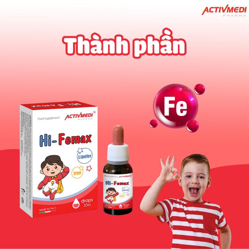 Hi Femax bổ sung sắt sinh học giúp tạo hồng cầu, giảm nguy cơ thiếu máu 3