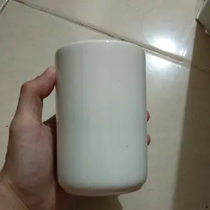 Mug Gelas Kaca Tebal Cangkir Sikat Gigi T11Cm Dia 7Cm