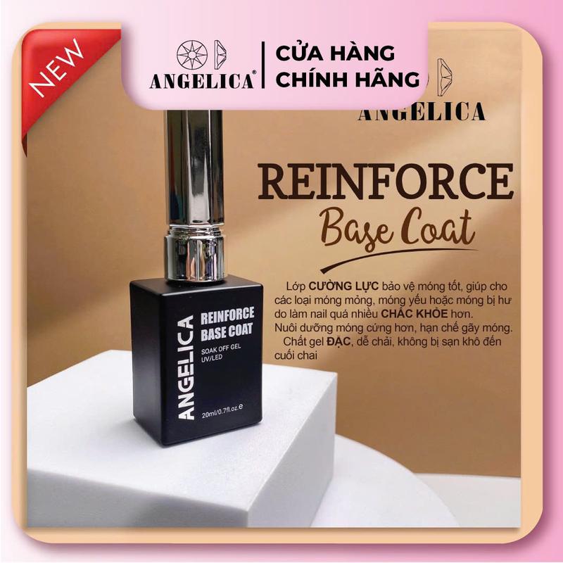 Base, Top, Cứng Mó.ng Chính Hãng Angelica, Base Coat, Top Coat, Top Bo Viền Đính Đá, Bộ Liên Kết Phủ Bóng Sơn Gel, Phụ Kiện Nail Cao Cấp Dành Cho Nữ, Dụng Cụ Làm Mó.ng Cao Cấp Làm Nail