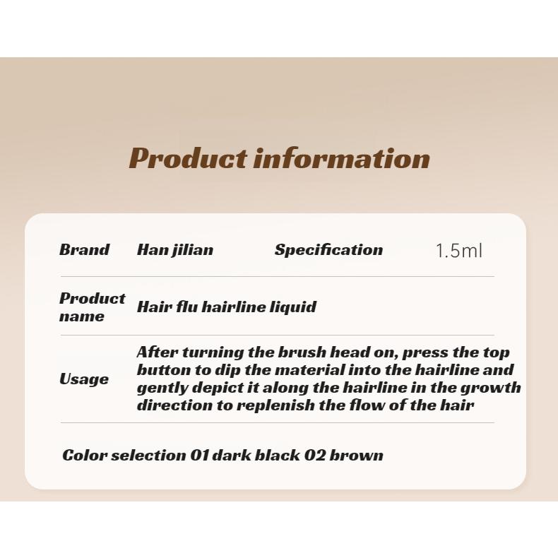 Product Introduction of Hairline Liquid Simulated Hairline Waterresistant and Nonstaining Filling Fluid Fill in the Hairline 0
