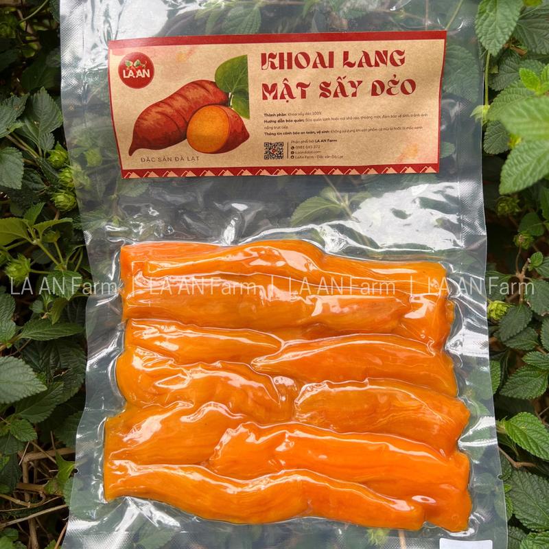 KHOAI LANG MẬT TÀ NUNG ĐÀ LẠT SẤY DẺO NGUYÊN CỦ - Túi 250G