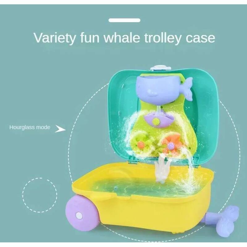 Product Introduction of Children Summer Beach Toys Outdoor Shovel Water Play Tools Beaide Trolley Suitcase Moulds Sand Rake Kids Gifts 3