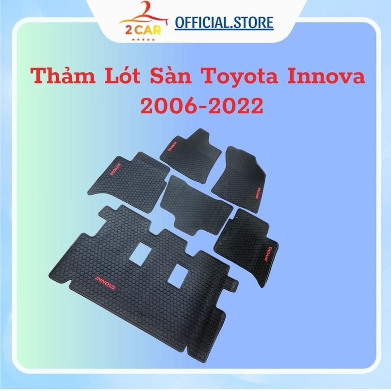 Thảm lót sàn cao su xe Innova 2006- 2022, 2023 Hàng cao su đúc cao cấp không mùi, không thấm nước, dễ vệ sinh