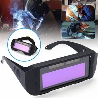 Welding Goggles Solar Powered Auto Shade Darkening Mask Welder Eyewear Glasses