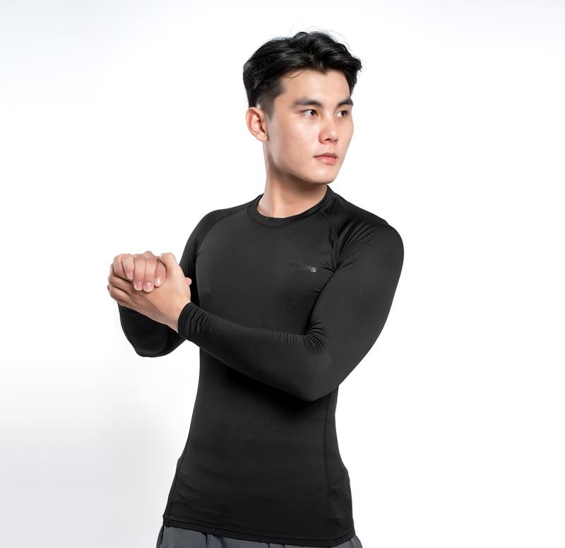 Áo giữ nhiệt nam DEVOPS LÓT LÔNG tay dài co giãn form ôm body gym work out chạy bộ mùa đông thể thao DET1034 Menswear Quần Lót