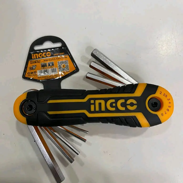 Kunci L lipat set hex key set INDUSTRIAL INGCO HHK14081