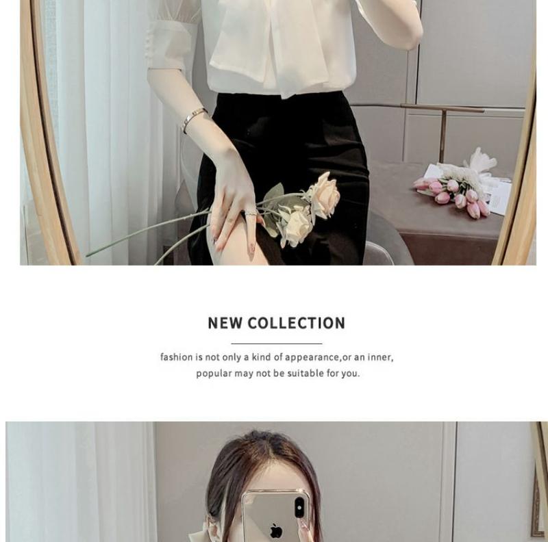 Product Introduction of Áo Tay Phồng, Váy Cao Cấp Mùa Hè Cho Nữ, Thiết Kế Đẹp, Phong Cách Pháp Sang Trọng Độc Đáo Áo Voan Nơ 34